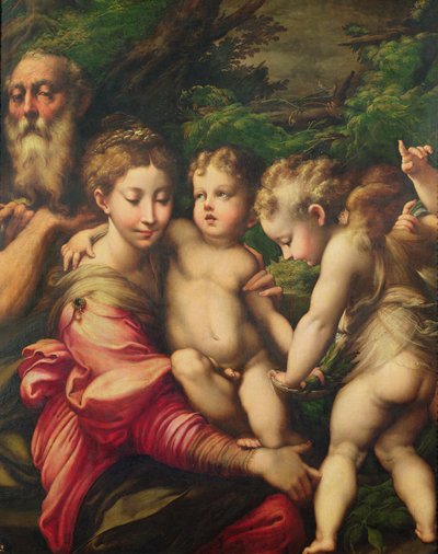 La Sagrada Familia (Descanso en la huida a Egipto) 1524 de Parmigianino