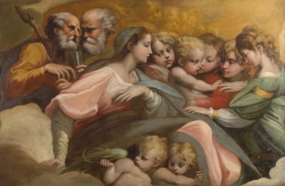 El matrimonio místico de Santa Catalina, ca 1524 de Parmigianino