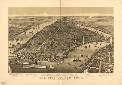 La ciudad de Nueva York de Parsons and Atwater; Currier and Ives