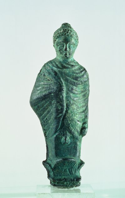 Figura femenina de Shami, recuperada del templo en ruinas en la ciudad de Nehavand (conocida como Laodicea), Irán de Parthian School