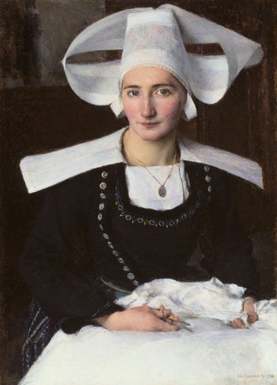 Mujer de Bretaña de Pascal Adolphe Jean Dagnan Bouveret