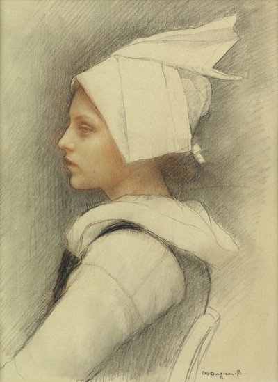 Una Chica Bretona de Pascal Adolphe Jean Dagnan Bouveret