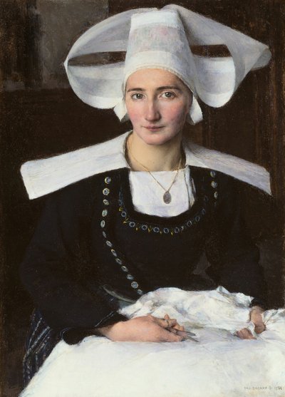 Mujer de Bretaña de Pascal Adolphe Jean Dagnan Bouveret
