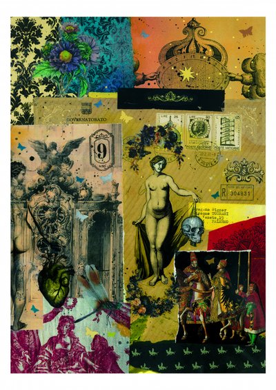 Collage barroco romántico de Pascal Bouchet-Spiegel