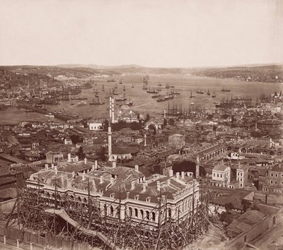 El Bósforo desde la Torre Beyazid de Pascal Sébah