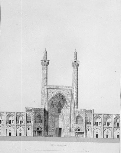 Puerta principal de Mesdjid-i-Shah, Isfahan, de 