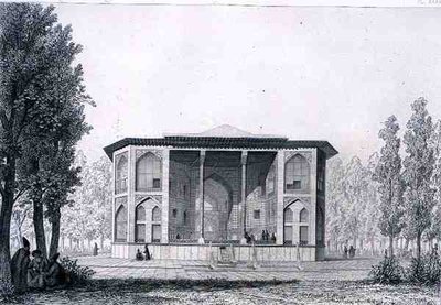 Pabellón de los Ocho Paraísos, en Isfahan, de 