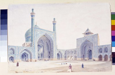Vista del interior del patio de la Gran Mezquita de Isfahan de Pascal Xavier (after) Coste