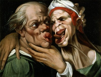 Caricatura (óleo sobre lienzo) de Passarotti Passarotti