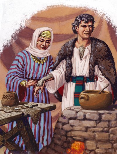 Jocob disfrazado por su madre (gouache sobre papel) de Pat (1907-95) Nicolle