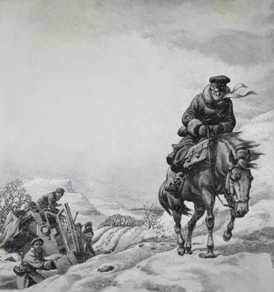 Royal Messenger James Baillie Fraser (1783-1856) (gouache sobre papel) de Pat (1907-95) Nicolle