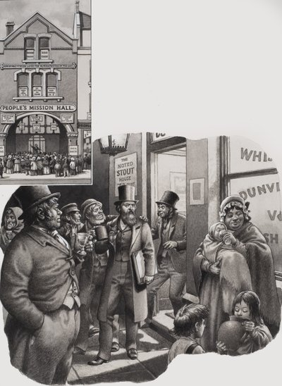 The Salvation Army (gouache sobre papel) de Pat (1907-95) Nicolle