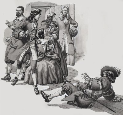 "Este dragón estaba molestando a la joven", le expliqué. de Pat (1907-95) Nicolle