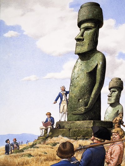 ¿Qué ocurrió realmente Ídolos de la Isla de Pascua de Pat (1907-95) Nicolle