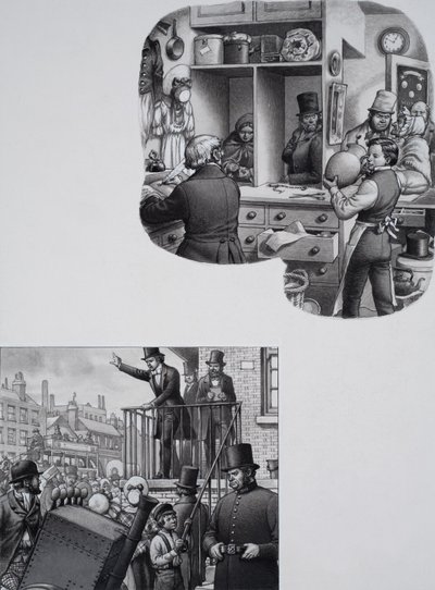 William Booth (1829-1912) (gouache sobre papel) de Pat (1907-95) Nicolle