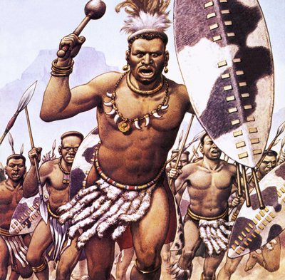 Guerrero zulú de Pat (1907-95) Nicolle