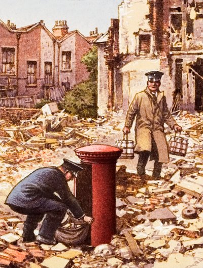 Continuación de los servicios durante el Blitz de Pat (1907-95) Nicolle