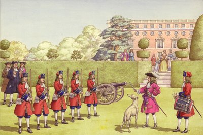 El joven duque de Gloucester tenía su propio ejército con el que jugar (gouache sobre papel) de Pat (1907-95) Nicolle