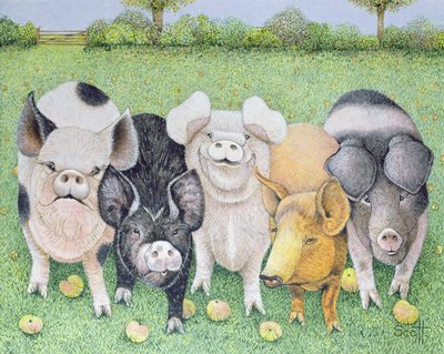 A Chorus Line (acrílico sobre lienzo) de Pat Scott