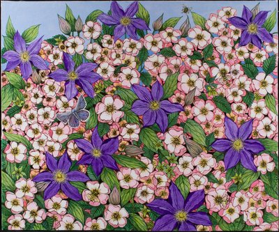 A Purple Patch, 2011 (acrílico sobre percal) de Pat Scott