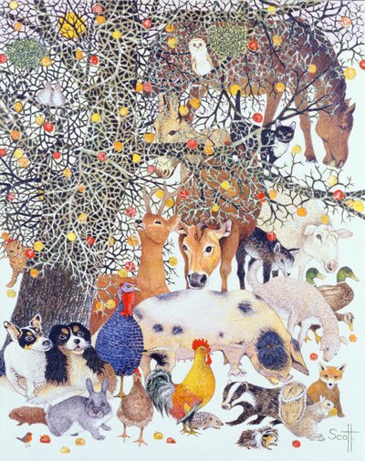 A Tasty Treat (óleo sobre lienzo) de Pat Scott