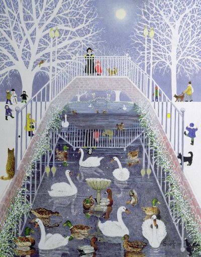 Un paseo por el parque (óleo sobre lienzo) de Pat Scott