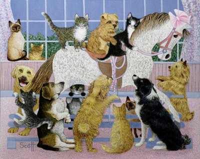 Along for the Ride (óleo sobre lienzo) de Pat Scott