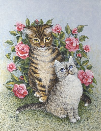 Attraction (óleo sobre lienzo) de Pat Scott