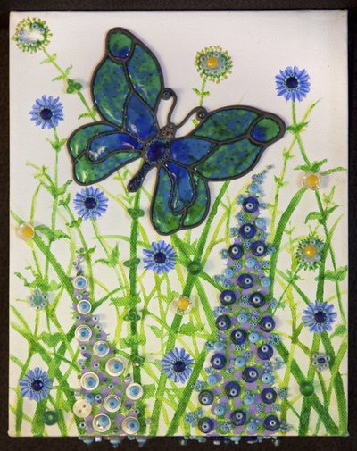 Mariposas, verde y azul, 2016 de Pat Scott