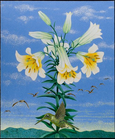 Early Birds, 2011 (acrílico sobre percal) de Pat Scott