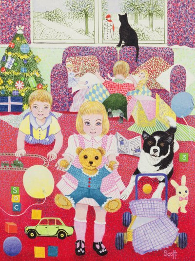 El pijama de Navidad de Teddy de Pat Scott