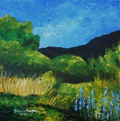 Lupinos azules, 2015 de Patricia Brintle