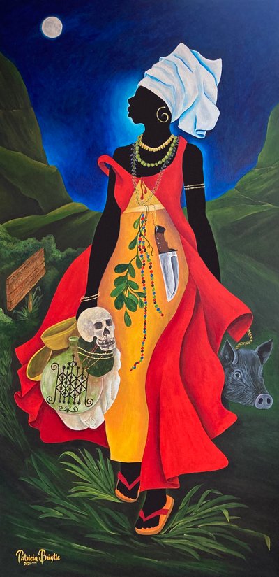 Cecile Fatiman, 2021 (acrílico sobre lienzo) de Patricia Brintle