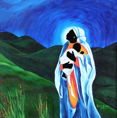 Madonna y niño - Esperanza para el mundo, 2008 de Patricia Brintle