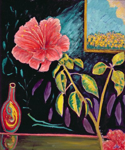 Hibisco con jarrón de Patricia Contemporary Artist Eyre