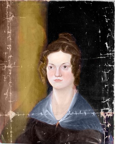 Retrato de las hermanas Bronte, detalle, c.1834 (óleo sobre lienzo) de Patrick Branwell Bronte