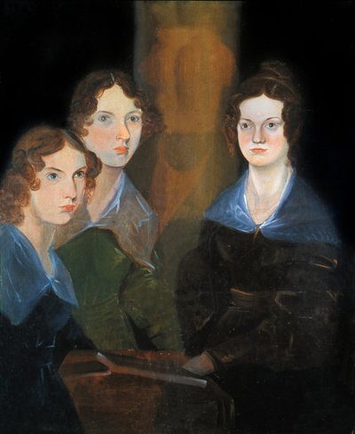 Retrato de las tres hermanas Bronte: Charlotte Bronte de Patrick Branwell Bronte