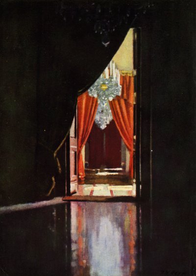 La gran entrada, Palazzo Pitti (litografía en color) de Patrick William Adam