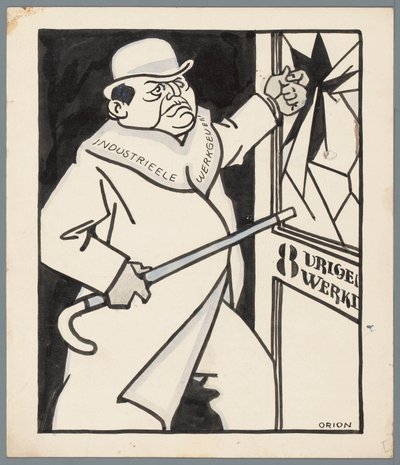 Los empresarios y la jornada laboral de ocho horas de Patricq Kroon (signed by artist)