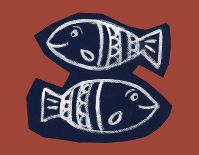 Horóscopo: el signo del pez. Ilustración de P. La Porta. de Patrizia La Porta