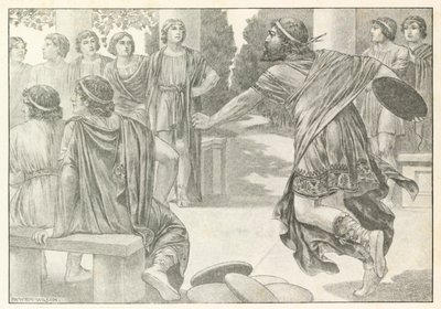 Ilustración para la Odisea de Homero (litografía) de Patten (after) Wilson