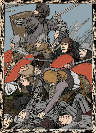 En la Batalla de Agincourt, 1902 de Patten Wilson