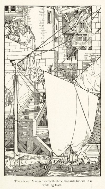 Rime of the Ancient Mariner (grabado) de Patten Wilson