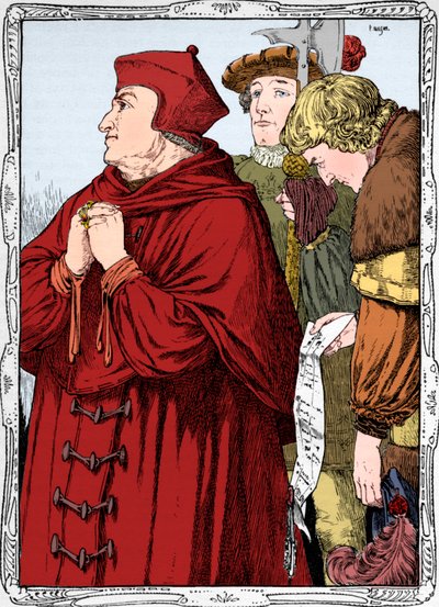 El arresto del cardenal Wolsey, 1902 de Patten Wilson