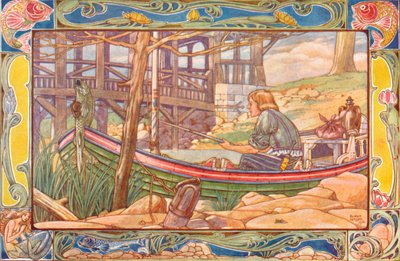 El pescador, 1901 de Patten Wilson
