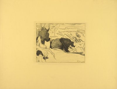 Las lavanderas de Paul Gauguin