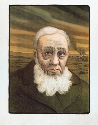 Retrato de Paul Kruger (1825-1904) de Paul (after) Berthon
