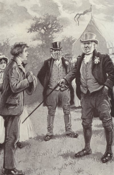 Ilustración para Barchester Towers de Anthony Trollope de Paul (after) Hardy