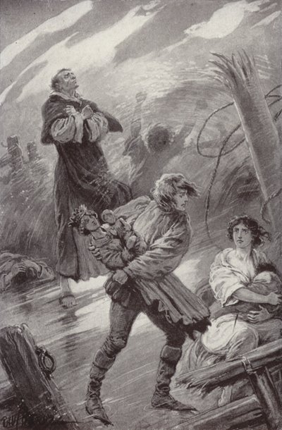 Ilustración para El claustro y la chimenea de Charles Reade de Paul (after) Hardy