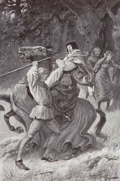 Ilustración para The Cloister and The Hearth de Charles Reade de Paul (after) Hardy